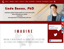Tablet Screenshot of lindabacon.org